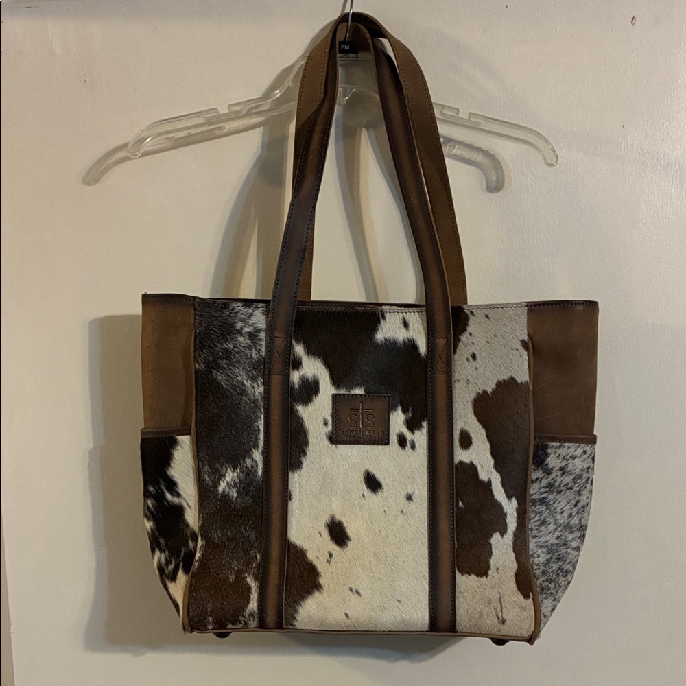 STS Ranchwear Genuine Cowhide Leather Tote